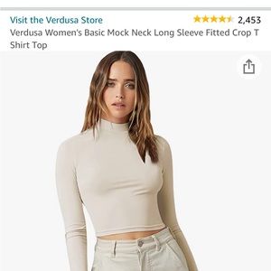 Mock neck long sleeve